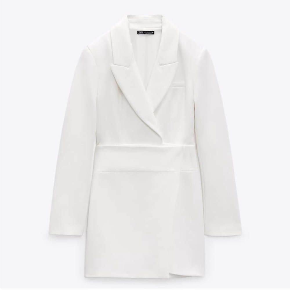 Zara White Blazer Dress